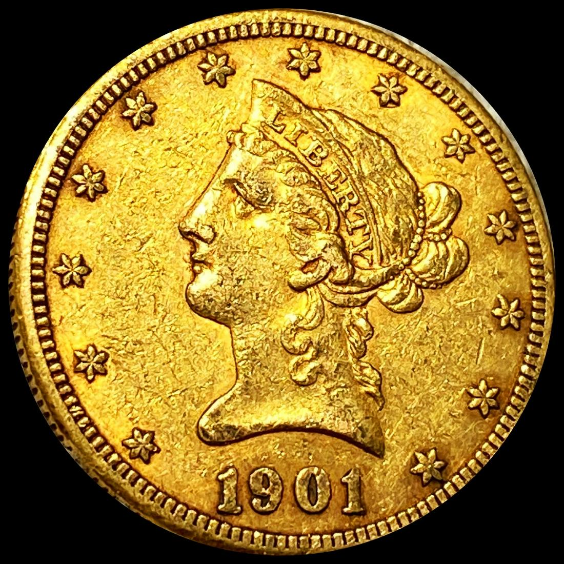 1901-S $10 Gold Eagle NEARLY UNCIRCULATED (1 of 2)