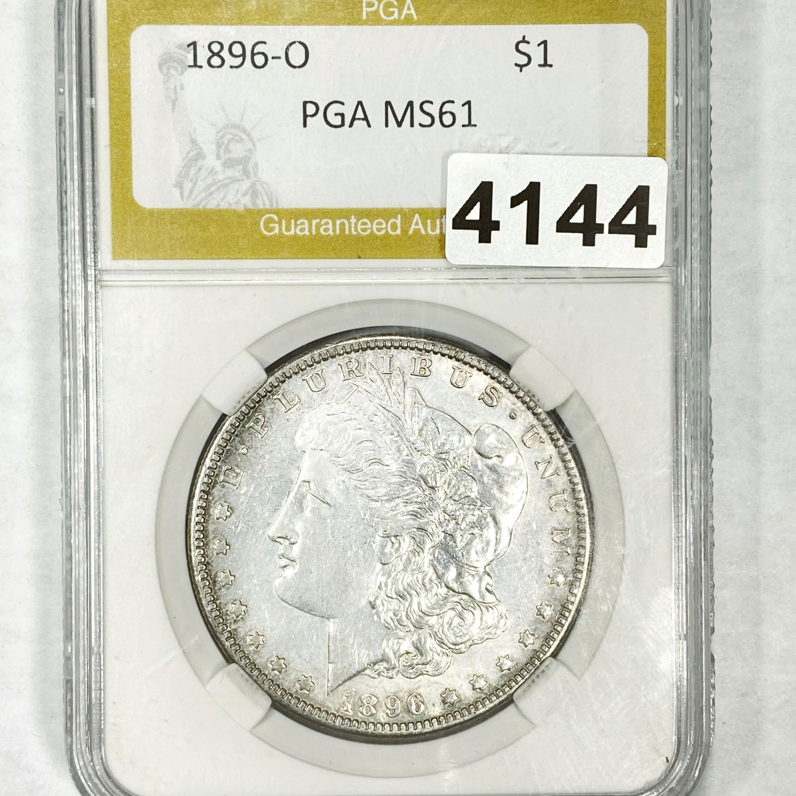 1896-O Morgan Silver Dollar PGA - MS61 (1 of 2)