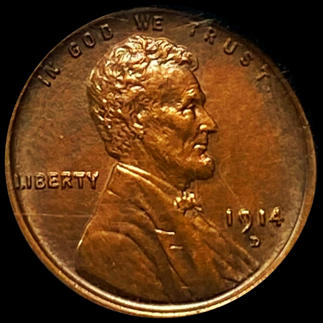 1914-D Wheat Cent CLOSELY UNCIRCULATED (1 of 2)