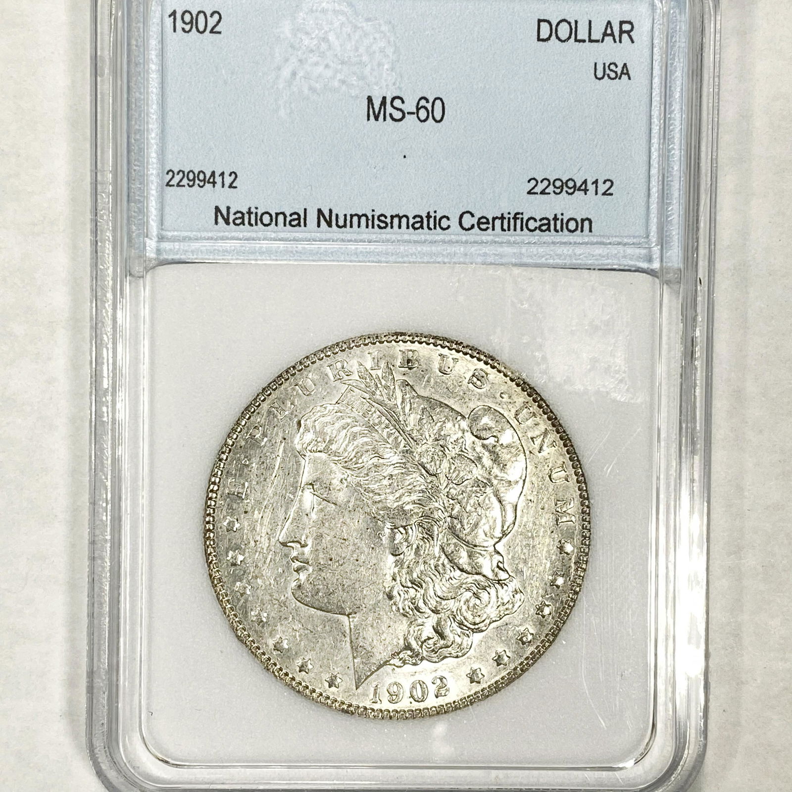 1902 Morgan Silver Dollar NNC - MS60 (1 of 2)