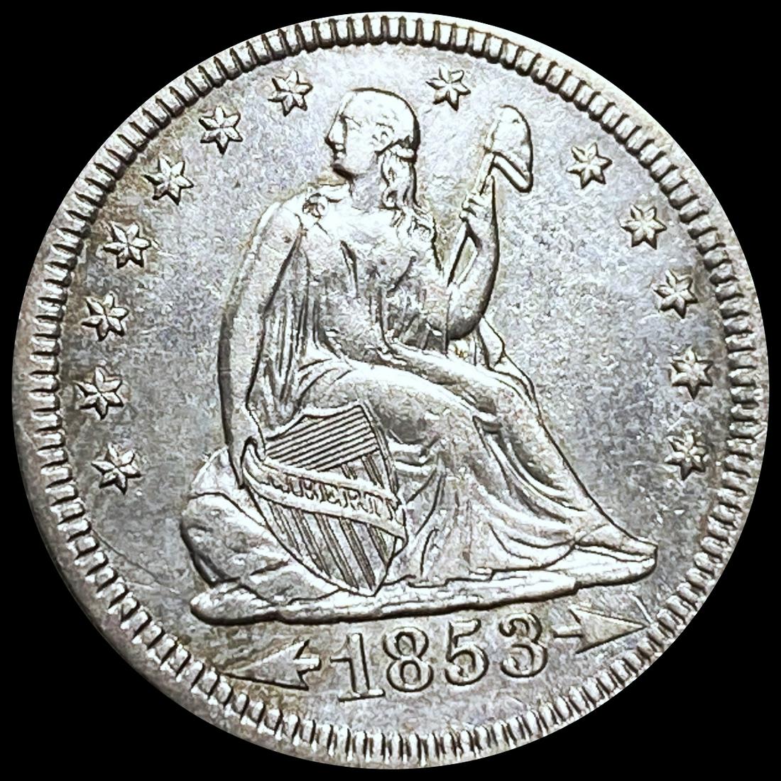 1853 Seated Liberty Quarter UNCIRCULATED (1 of 2)