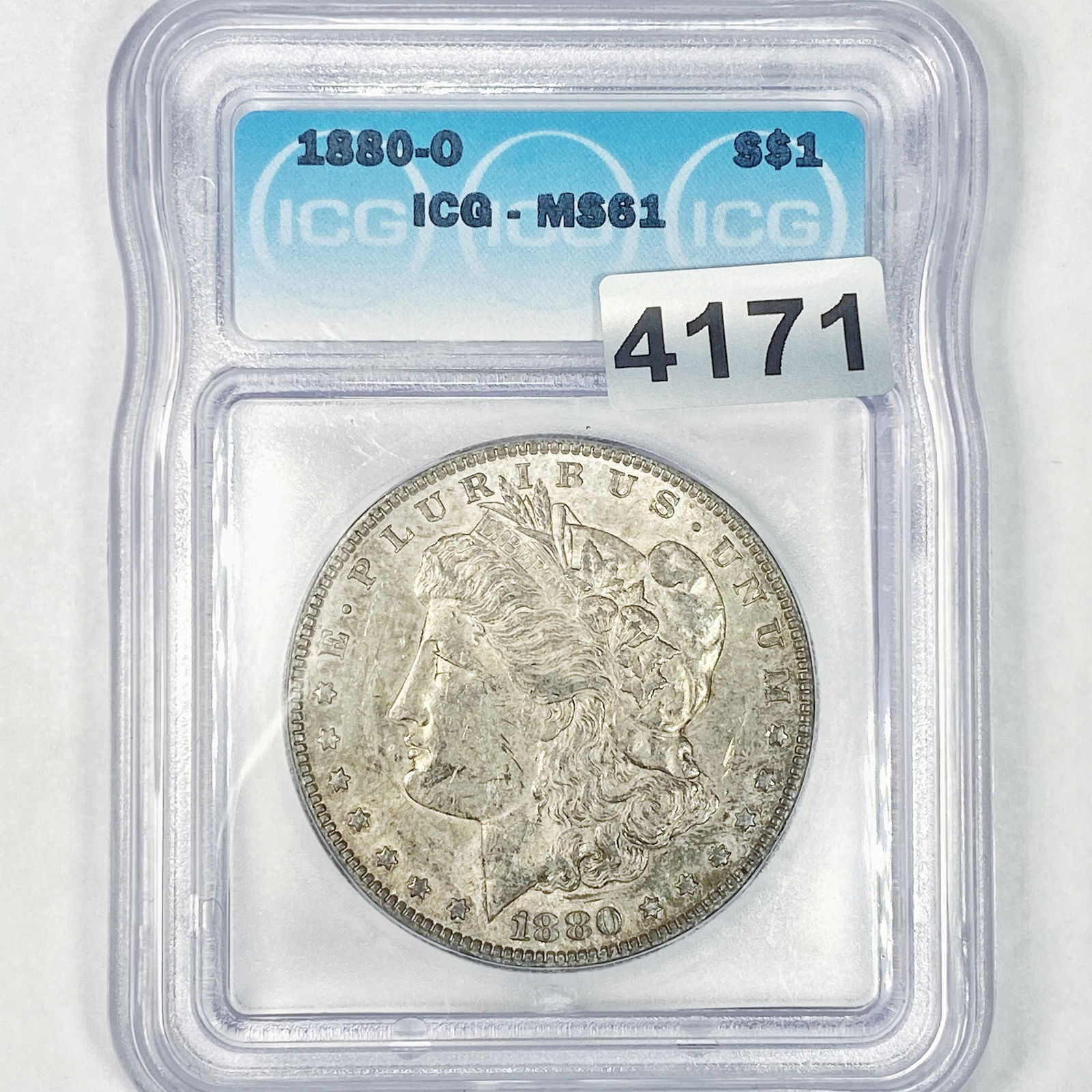 1880-O Morgan Silver Dollar ICG - MS61 (1 of 2)