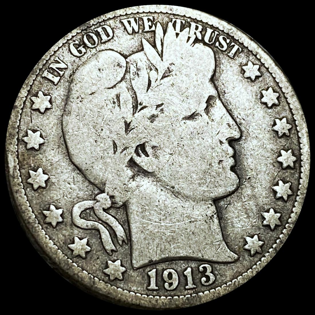 1913 Barber Half Dollar NICELY CIRCULATED (1 of 2)