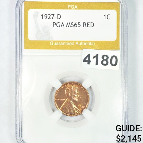 1927-D Wheat Cent PGA - MS65 RED (1 of 2)