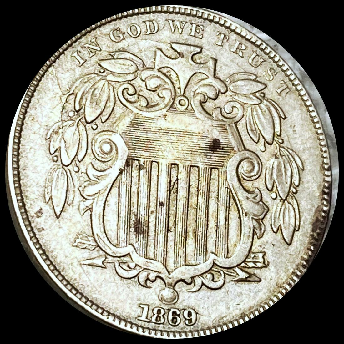 1869 Shield Nickel CLOSELY UNCIRCULATED (1 of 2)