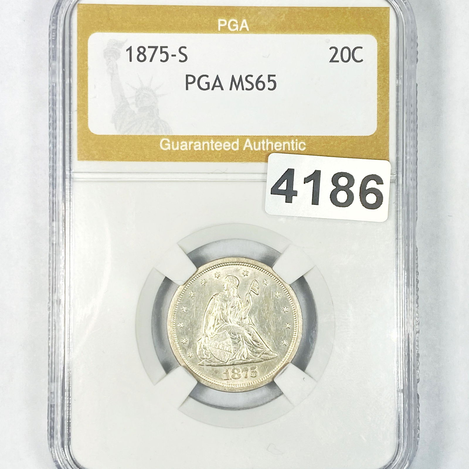 1875-S Twenty Cent Piece PGA - MS65 (1 of 2)