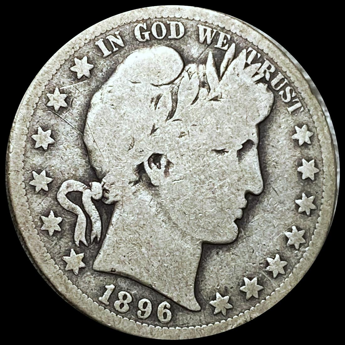 1896-S Barber Half Dollar NICELY CIRCULATED (1 of 2)