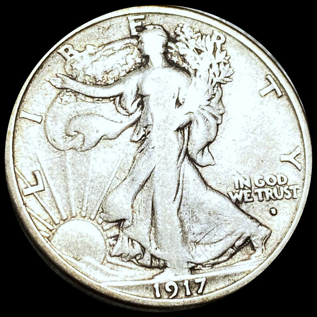 1917-S Walking Liberty Half Dollar LIGHTLY CIRC (1 of 2)