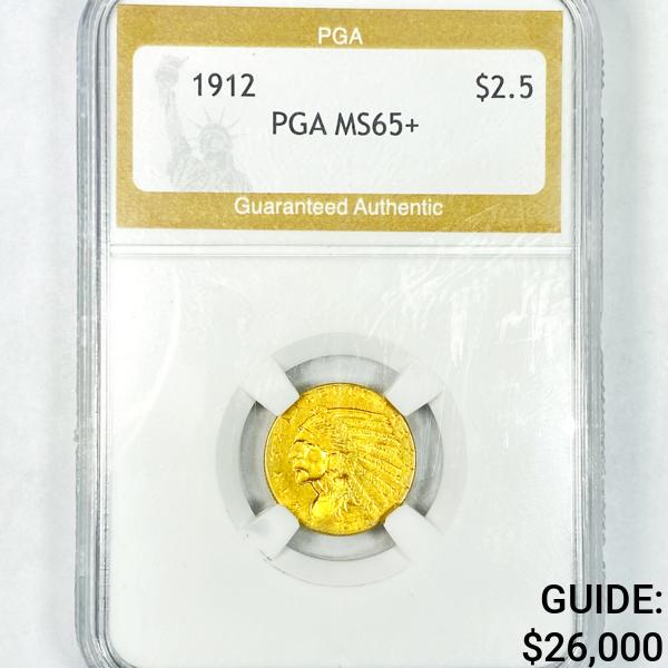 1912 $2.50 Gold Quarter Eagle PGA - MS65+ (1 of 2)