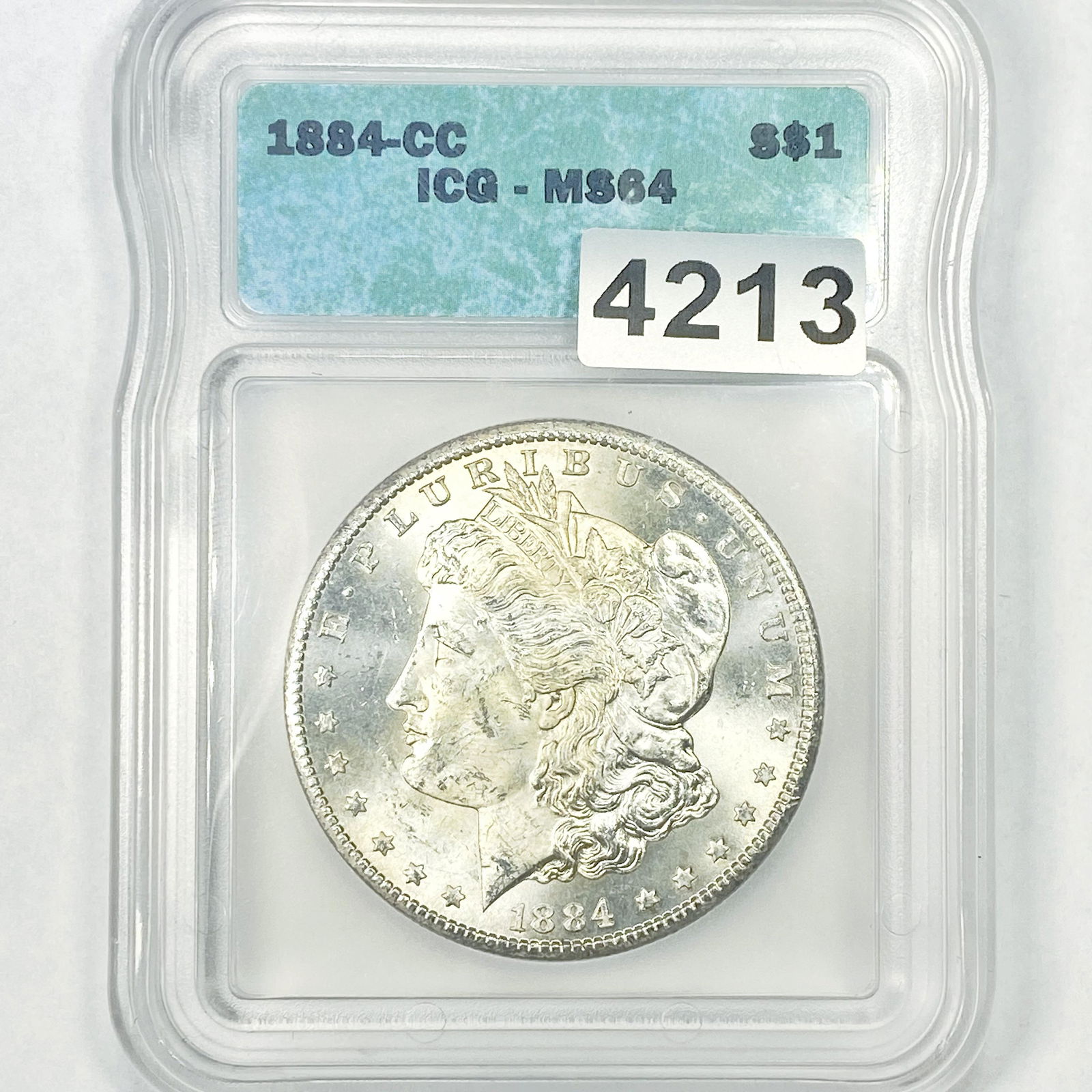 1884-CC Morgan Silver Dollar ICG - MS64 (1 of 2)