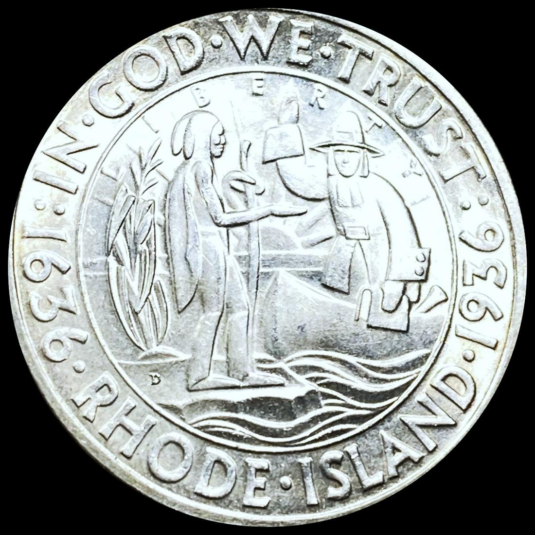 1936-D Rhode Island Half Dollar UNCIRCULATED (1 of 2)