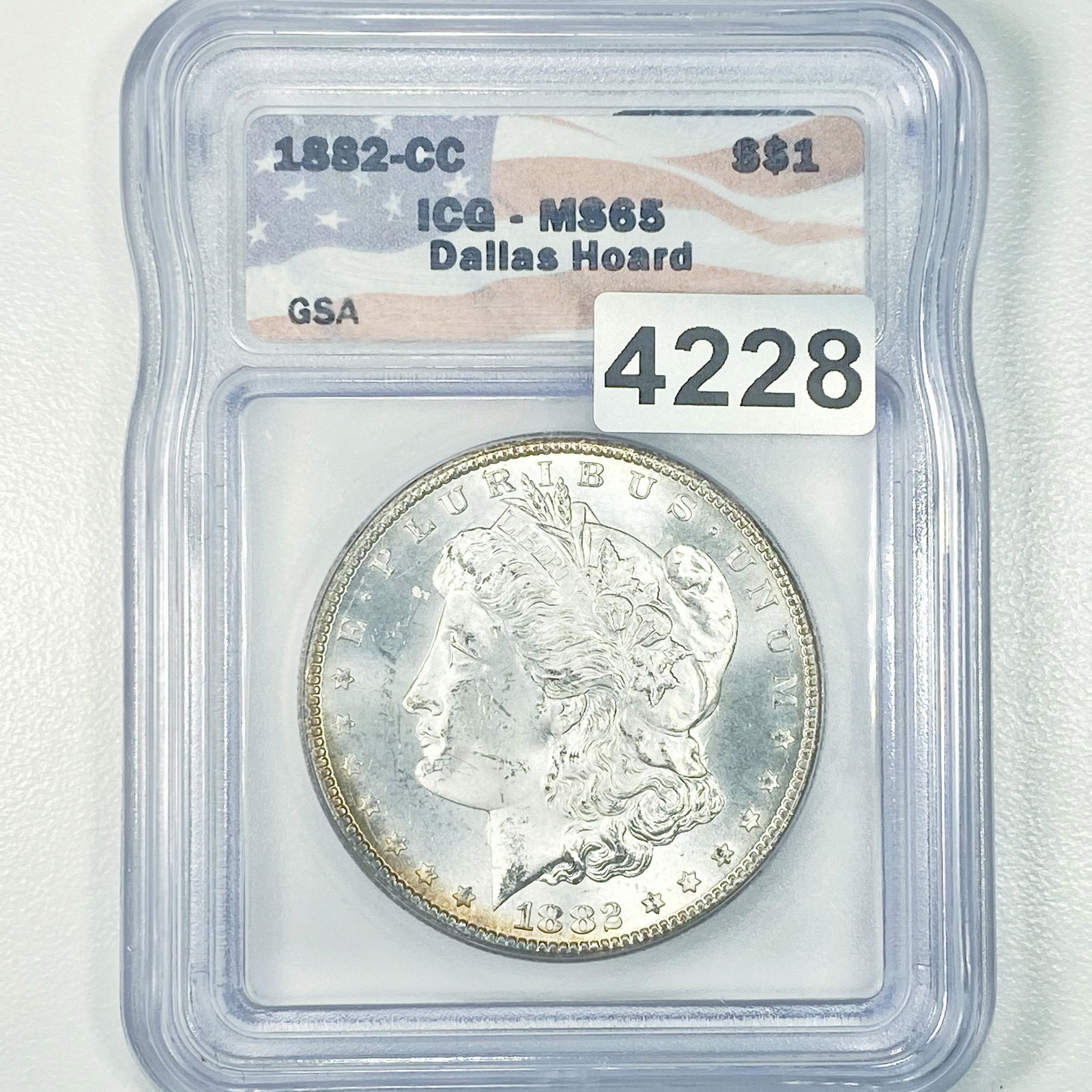 1882-CC Morgan Silver Dollar ICG - MS65 (1 of 2)