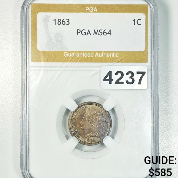 1863 Indian Head Cent PGA - MS64 (1 of 2)