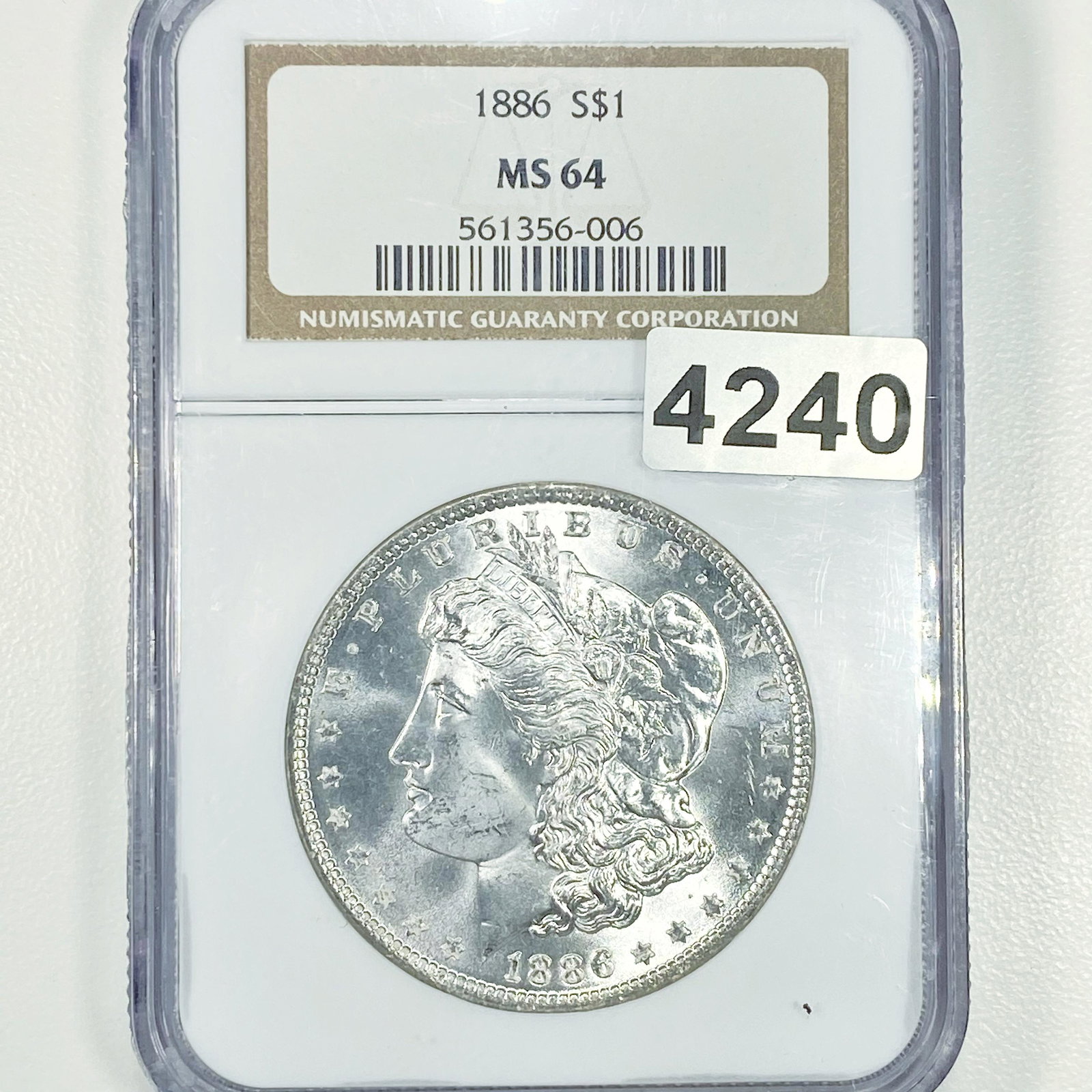 1886 Morgan Silver Dollar NGC - MS64 (1 of 2)