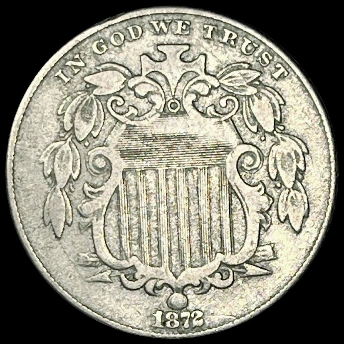 1872 Shield Nickel CLOSELY UNCIRCULATED (1 of 2)