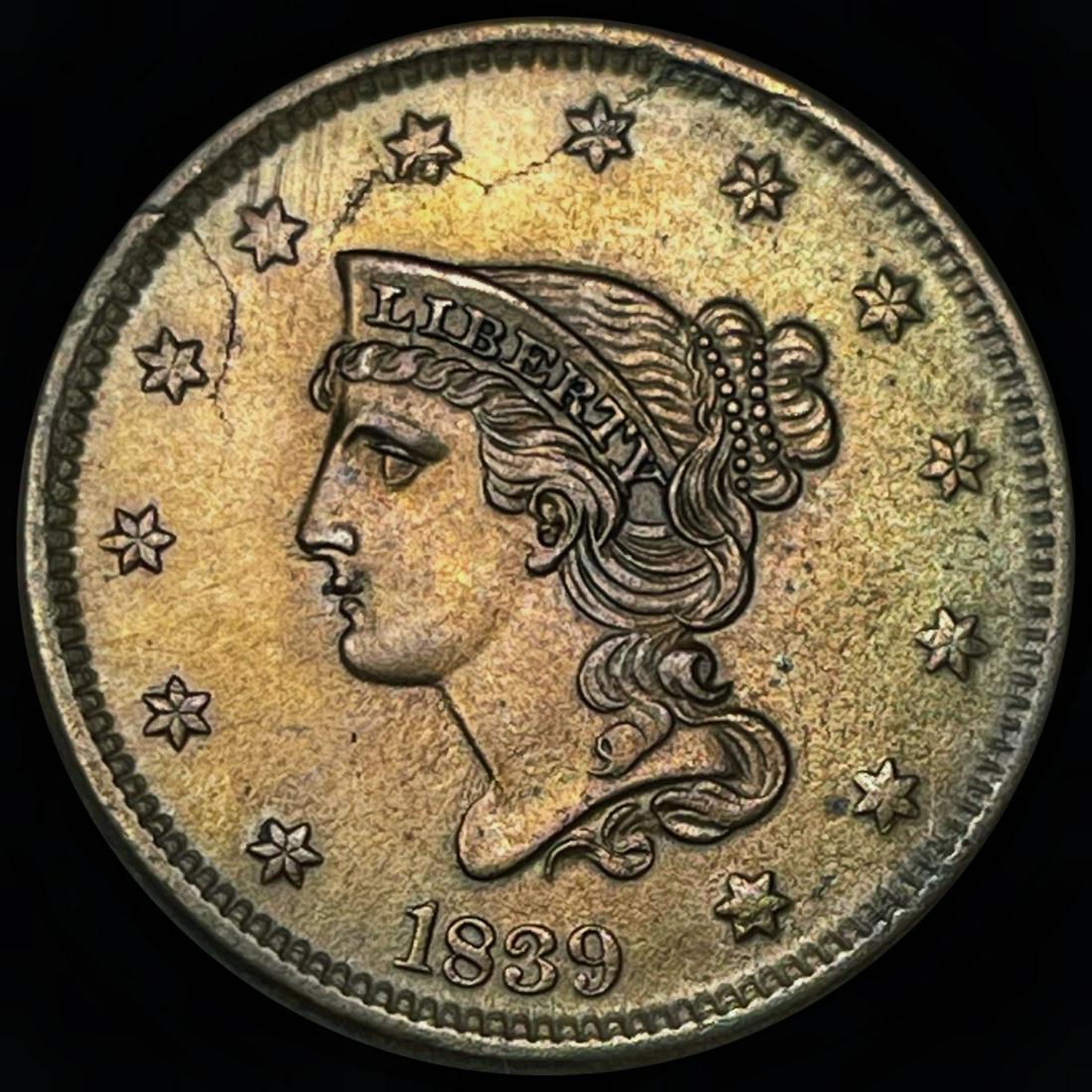 1839 Braided Hair Large Cent UNCIRCULATED (1 of 2)