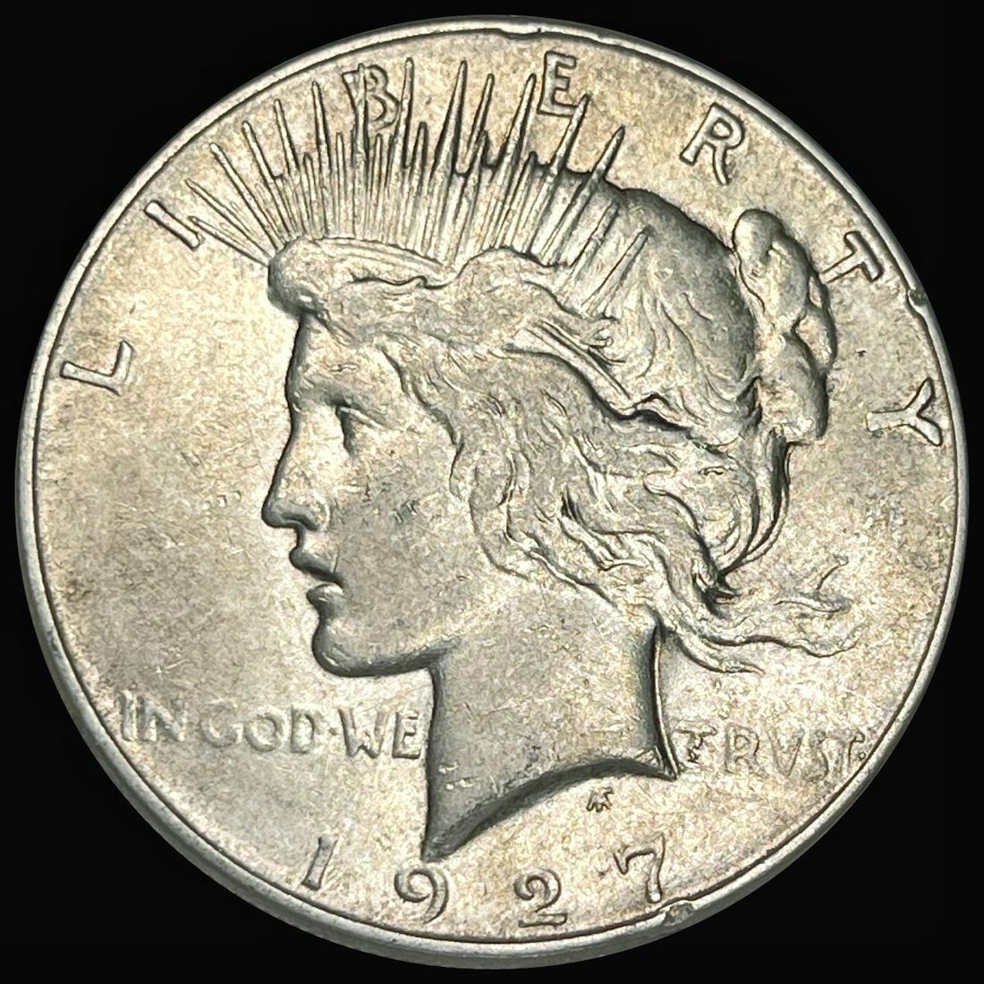 1927-S Silver Peace Dollar NEARLY UNCIRCULATED (1 of 2)