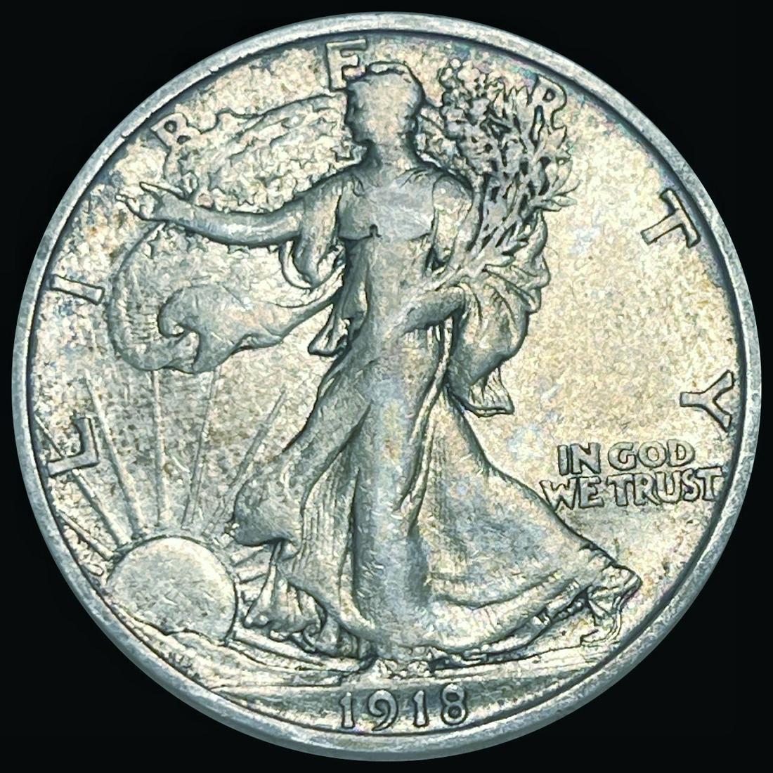 1918-D Walking Liberty Half Dollar LIGHTLY CIRC (1 of 2)