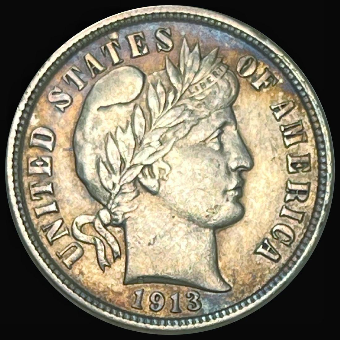 1913 Barber Dime CLOSELY UNCIRCULATED (1 of 2)