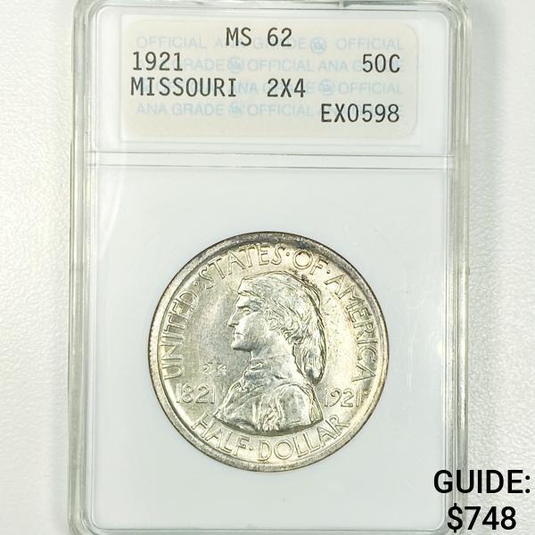 1921 Missouri Half Dollar ANA - MS62 (1 of 2)
