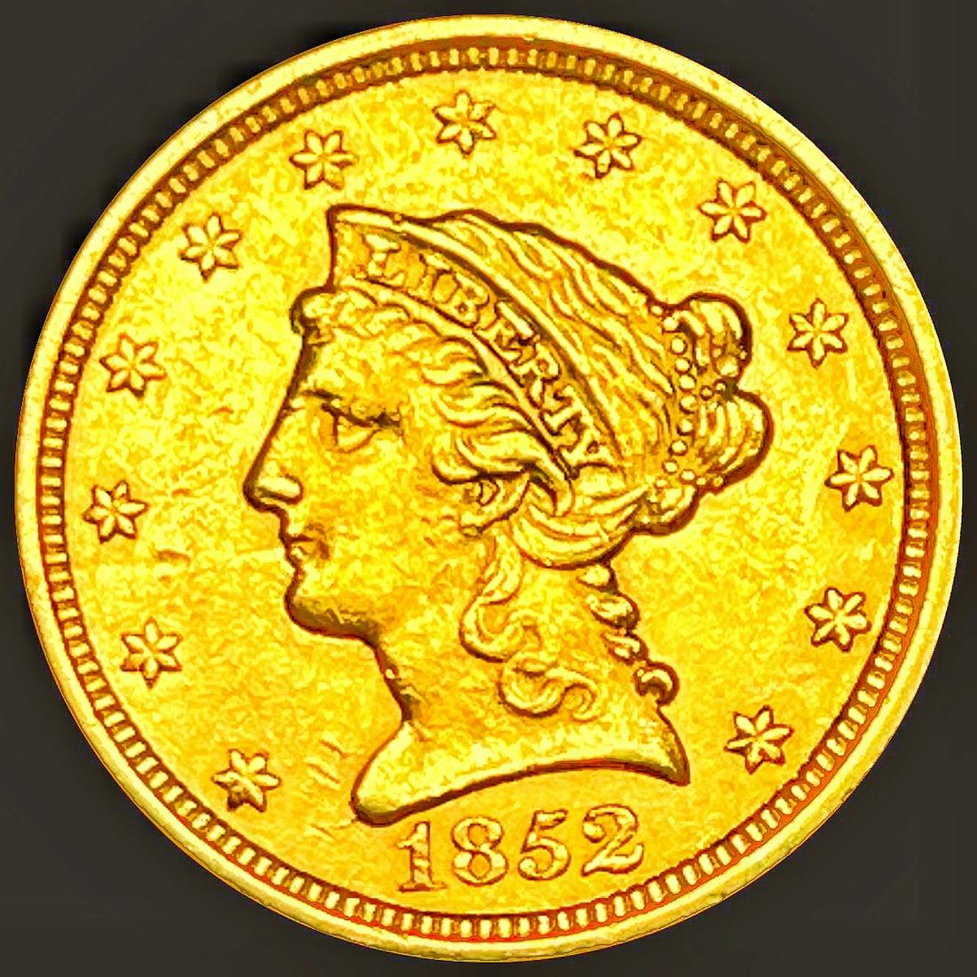 1852 $2.50 Gold Quarter Eagle CLOSELY (1 of 2)