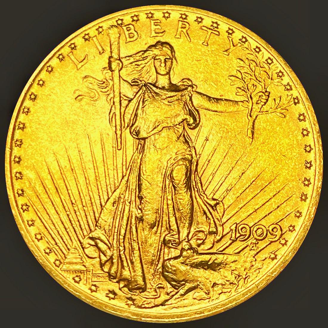 1909 $20 Gold Double Eagle UNCIRCULATED (1 of 2)