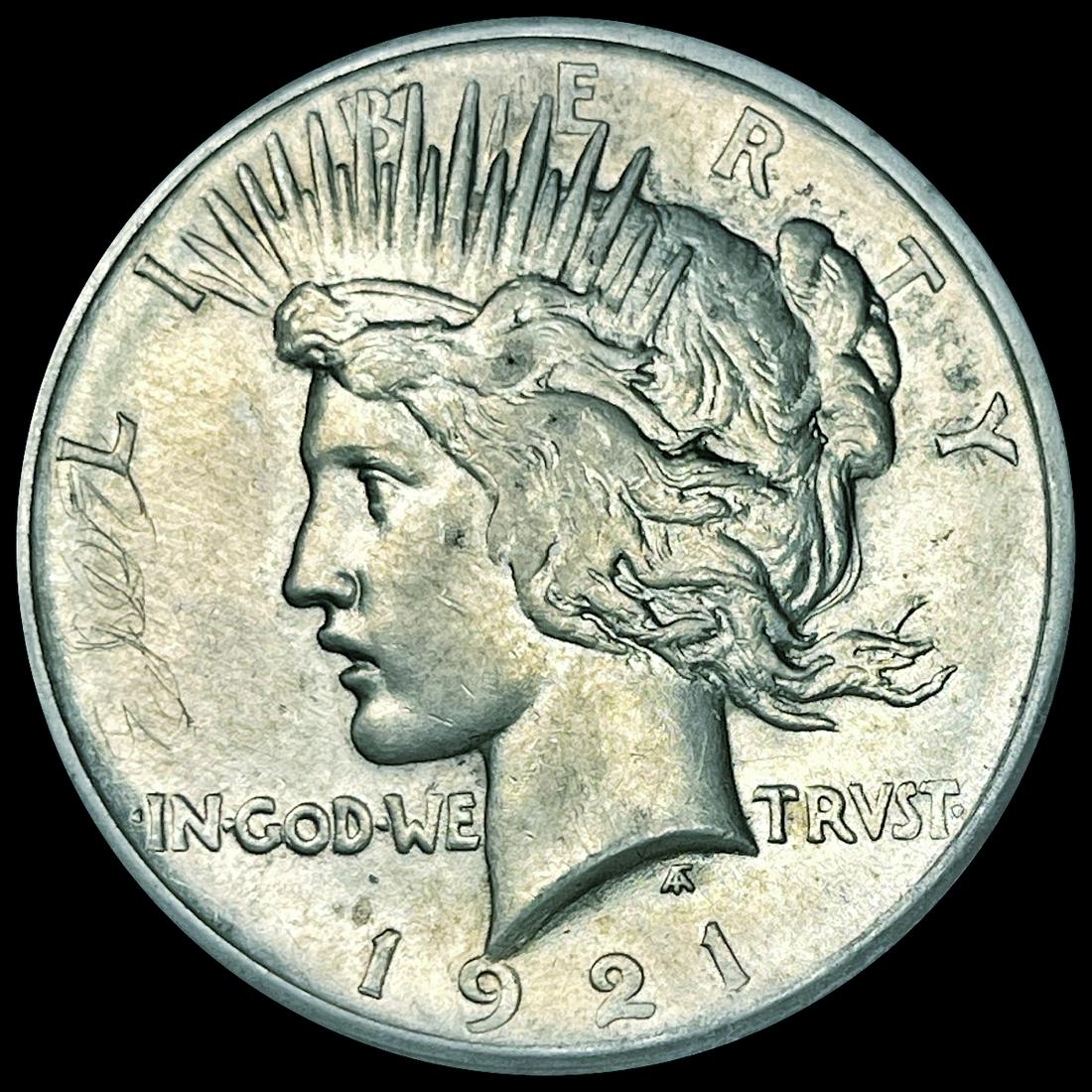 1921 Silver Peace Dollar CLOSELY UNCIRCULATED (1 of 2)