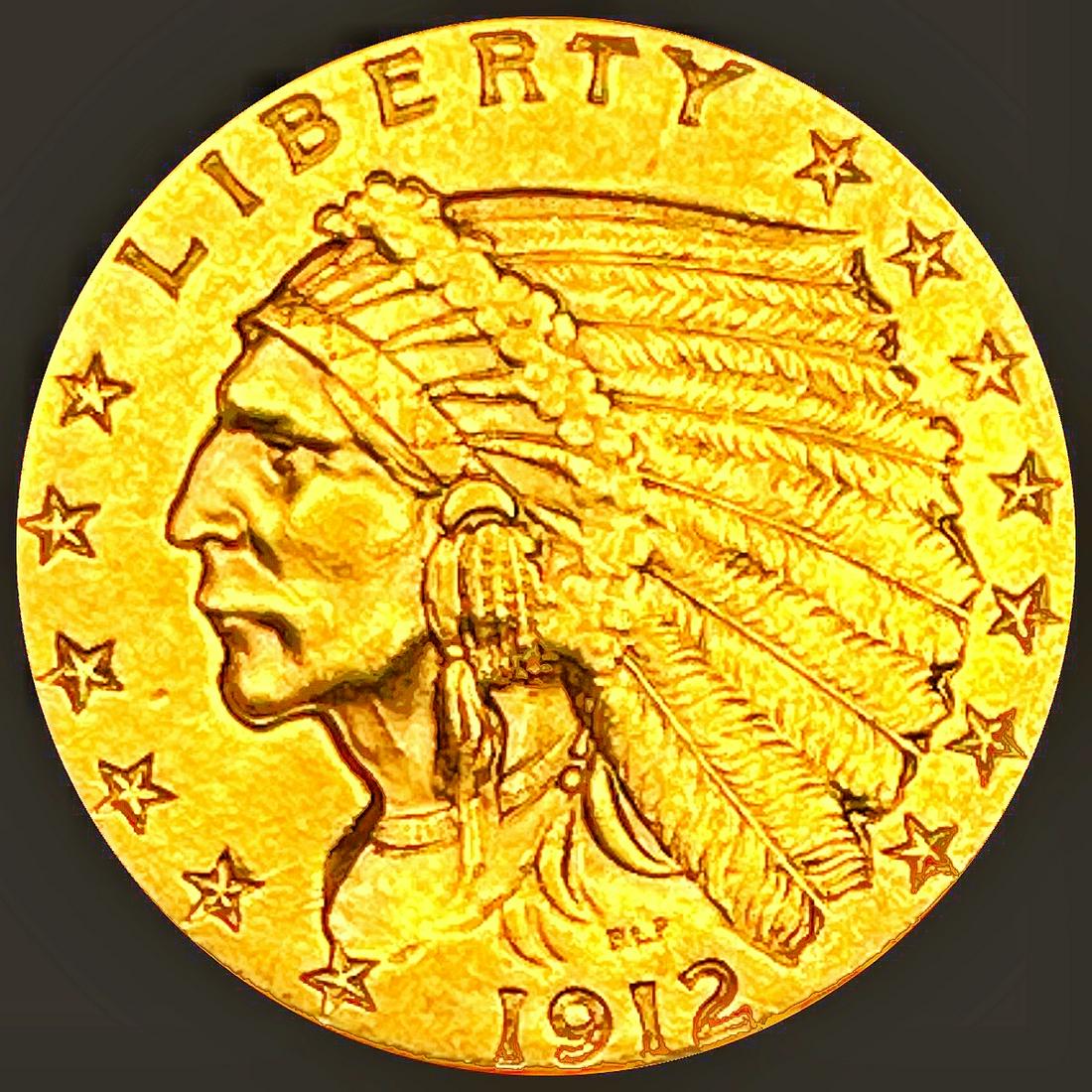 1912 $2.50 Gold Quarter Eagle UNCIRCULATED (1 of 2)