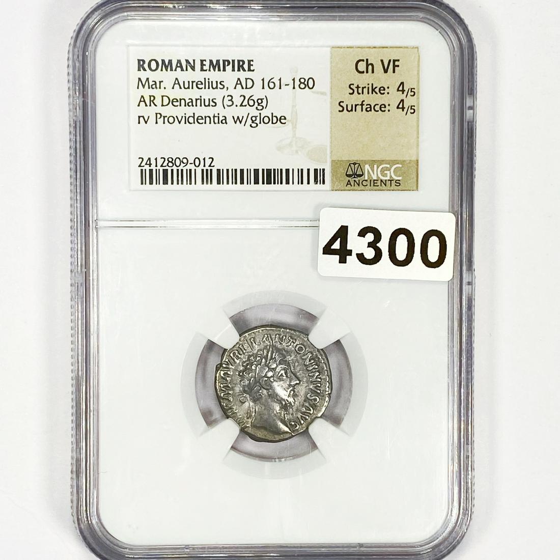 AD 161-180 Roman Mar. Aurelius NGC - Ch VF (1 of 2)