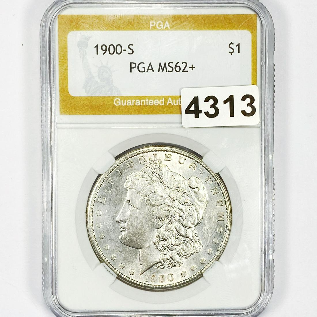 1900-S Morgan Silver Dollar PGA - MS62+ (1 of 2)