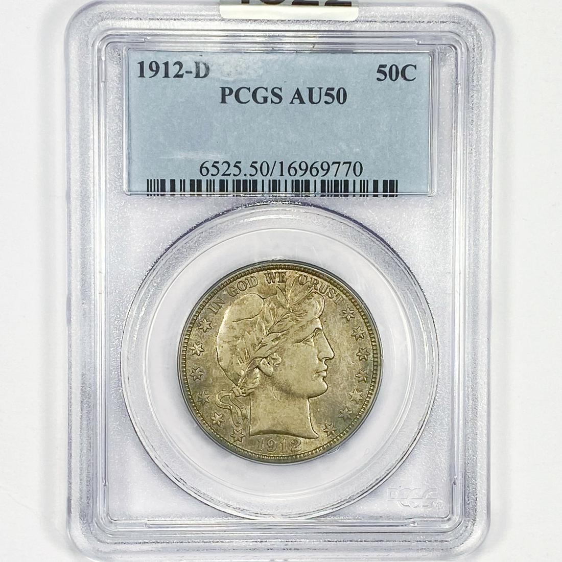 1912-D Barber Half Dollar PCGS - AU50 (1 of 2)