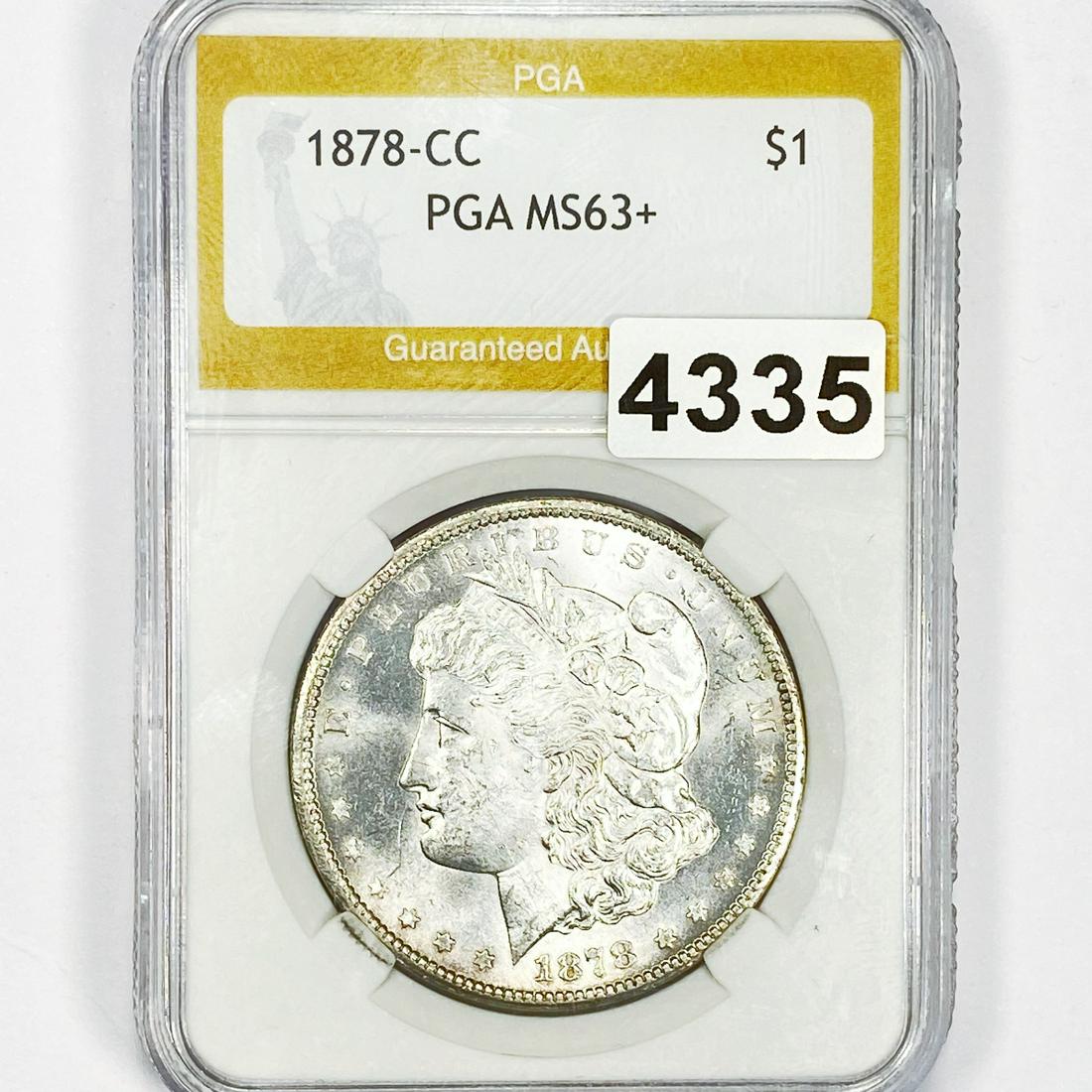 1878-CC Morgan Silver Dollar PGA - MS63+ (1 of 2)