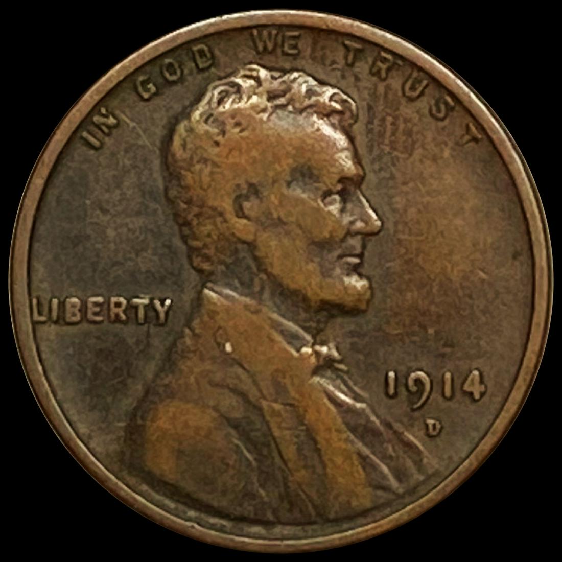 1914-D Wheat Cent CLOSELY UNCIRCULATED (1 of 2)