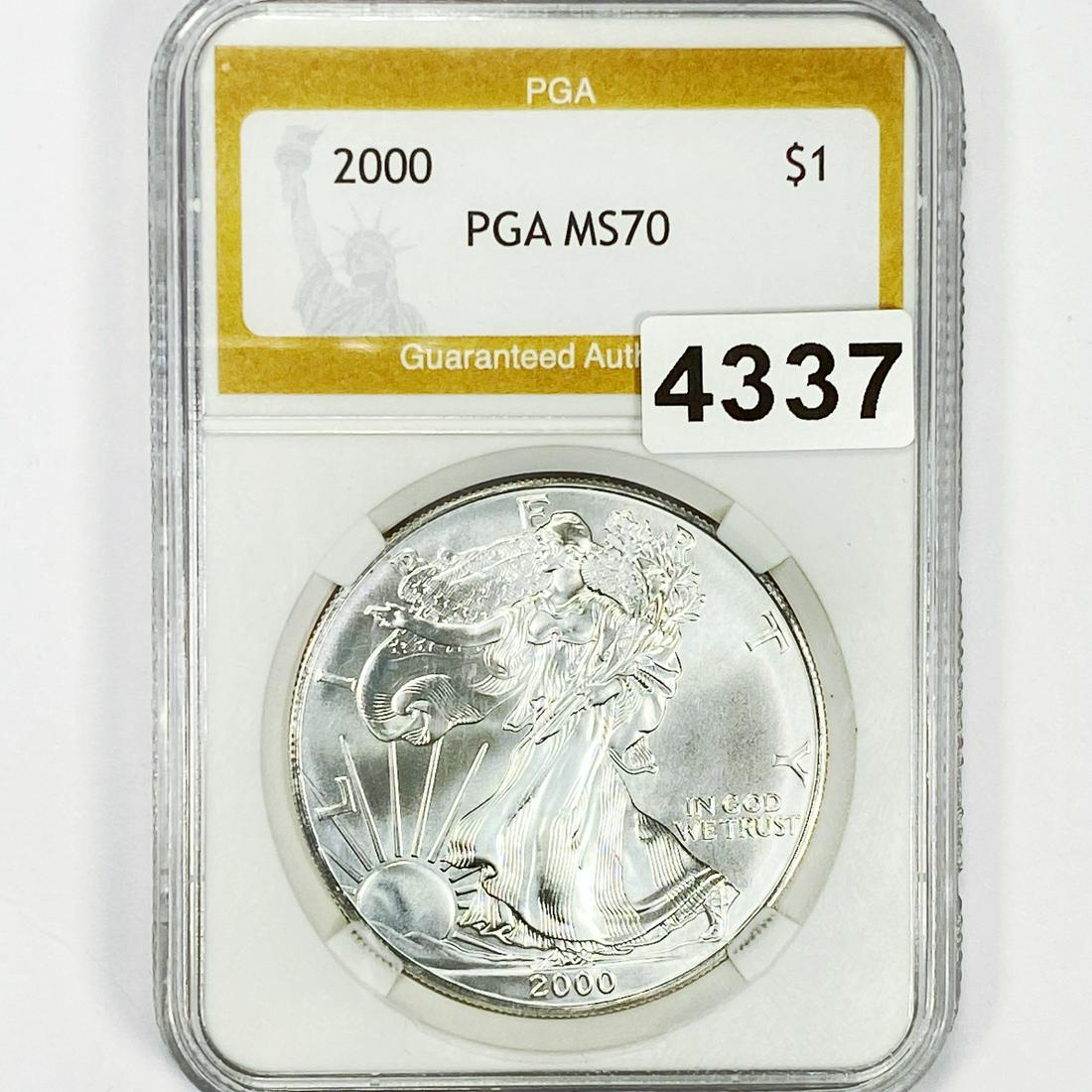 2000 Silver Eagle Dollar PGA - MS70 (1 of 2)