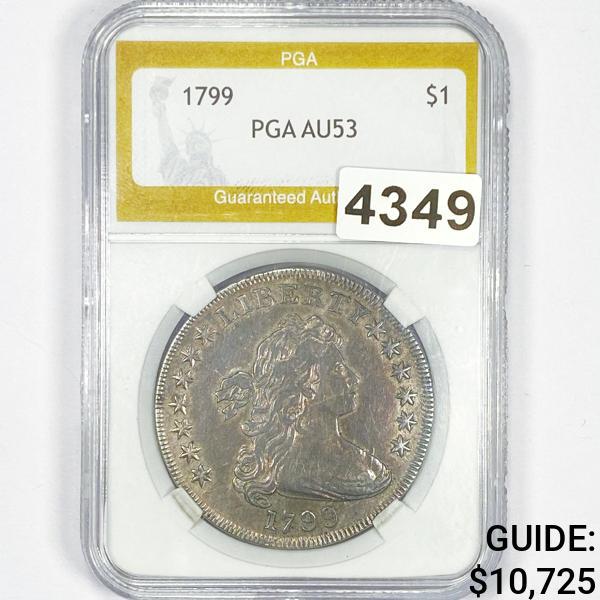 1799 Draped Bust Dollar PGA - AU53 (1 of 2)