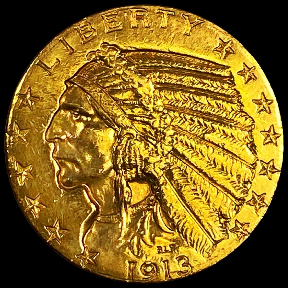 1913 $5 Gold Half Eagle CLOSELY UNCIRCULATED (1 of 2)