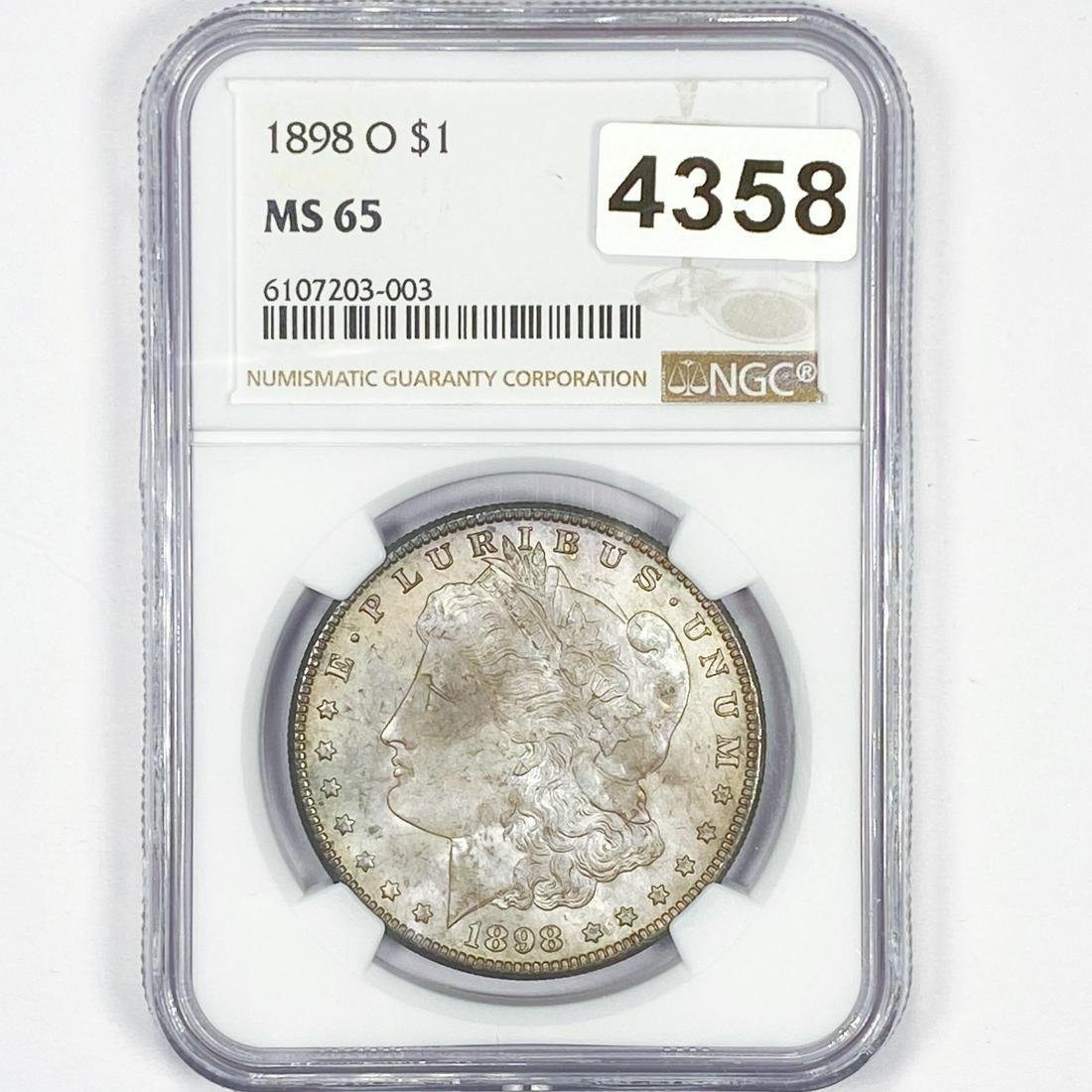 1898-O Morgan Silver Dollar NGC - MS65 (1 of 2)