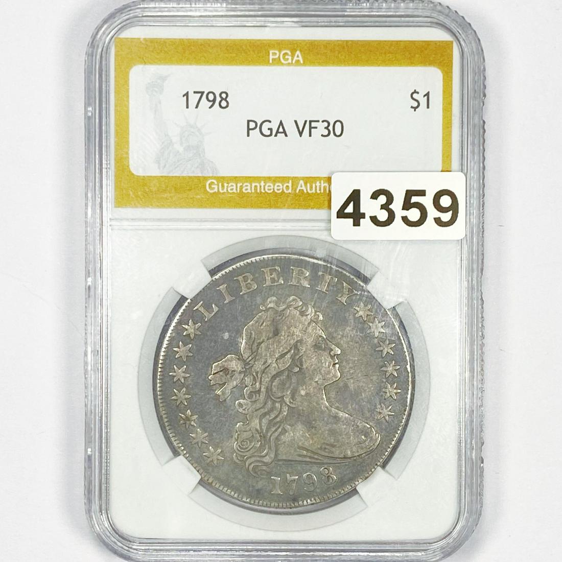 1798 Draped Bust Dollar PGA - VF30 (1 of 2)