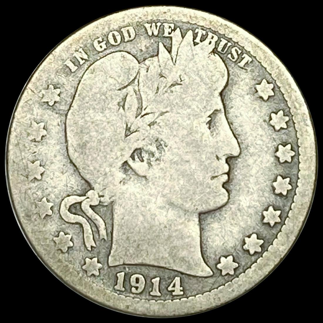 1914-S Barber Quarter NICELY CIRCULATED (1 of 2)