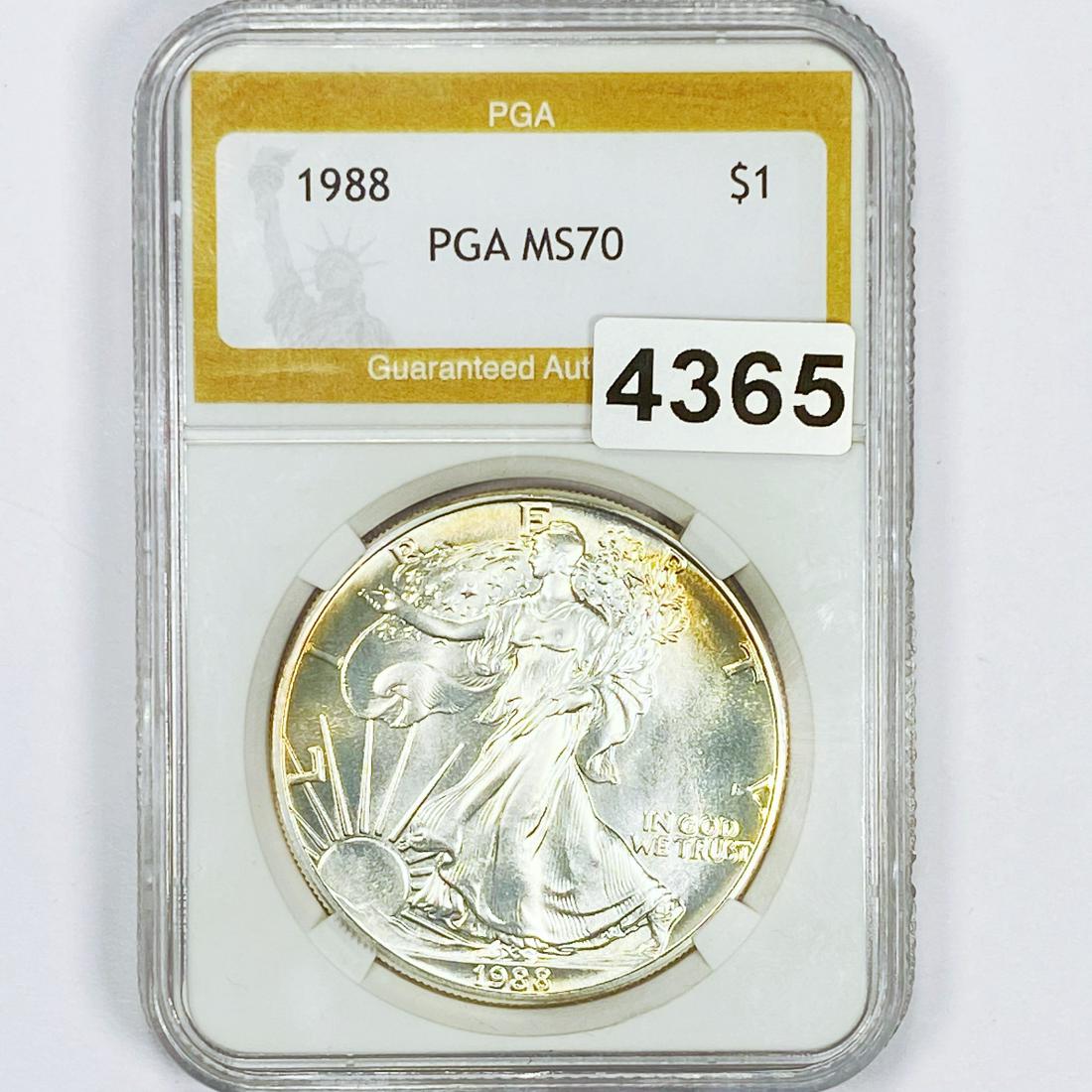 1988 Silver Eagle Dollar PGA - MS70 (1 of 2)