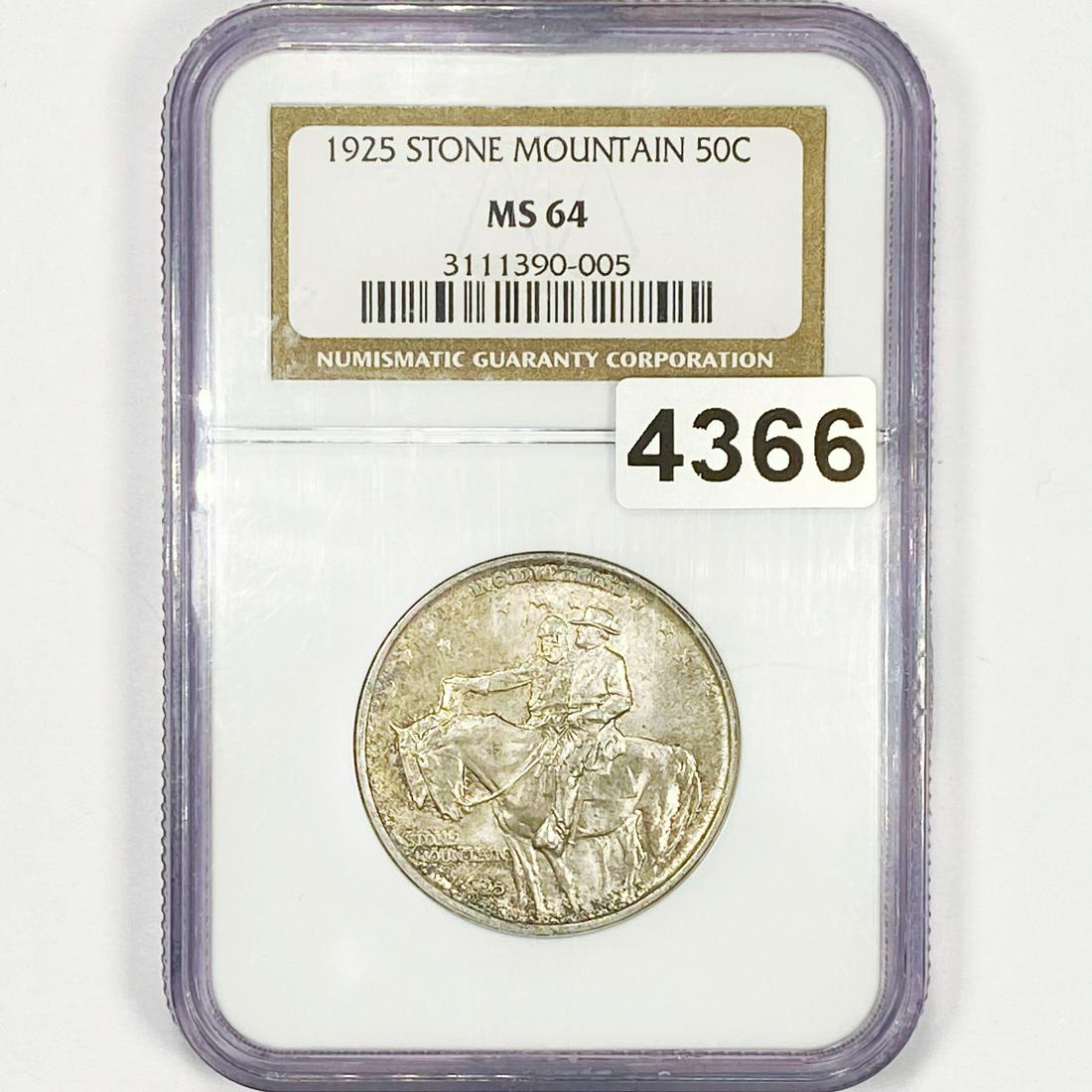 1925 Stone Mountain Half Dollar NGC - MS64 (1 of 2)