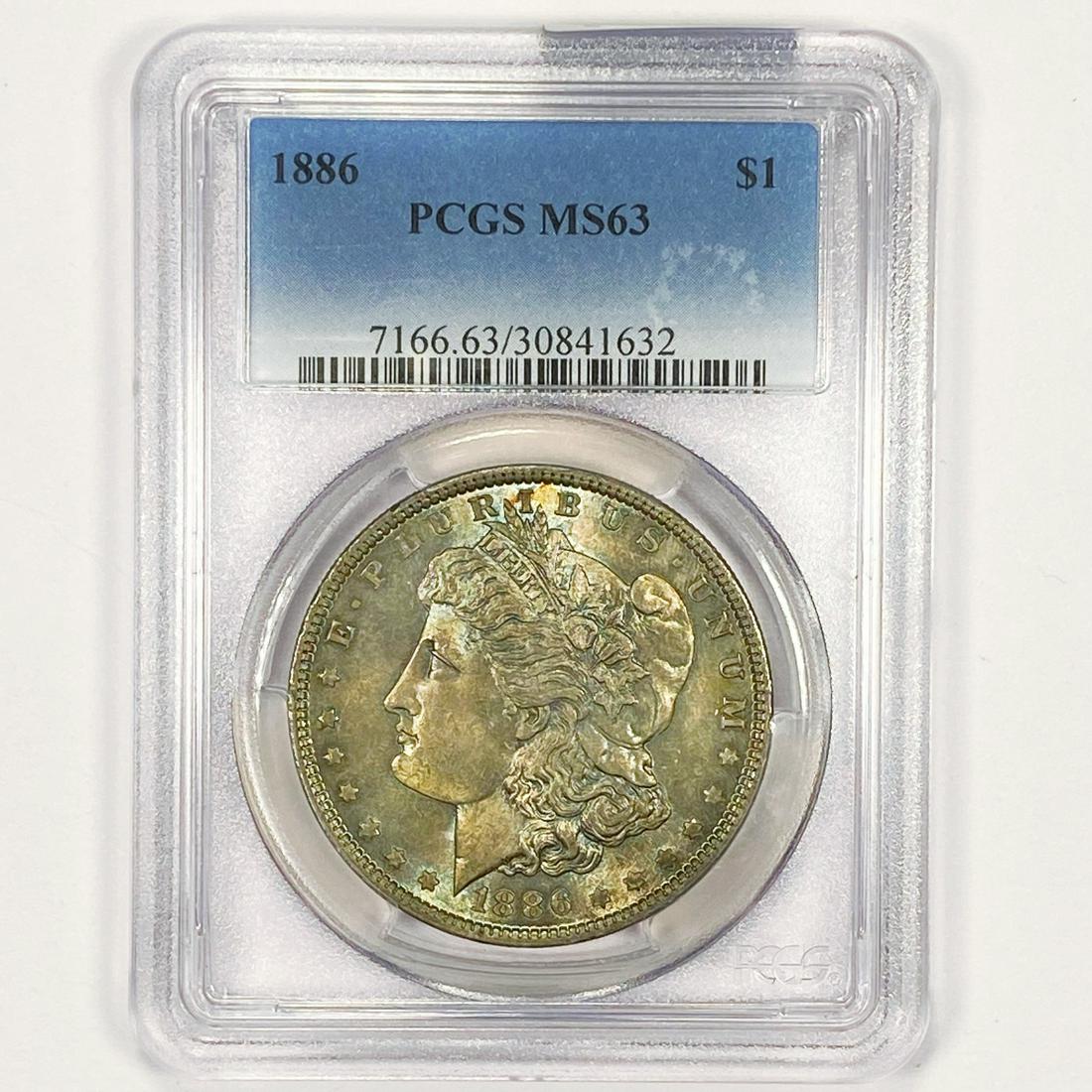 1886 Morgan Silver Dollar PCGS - MS63 (1 of 2)