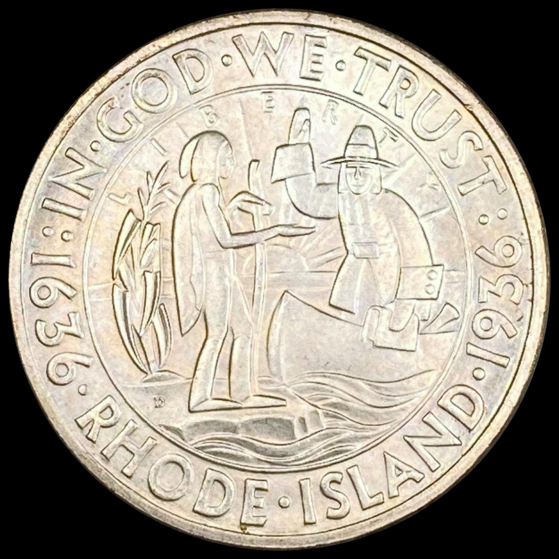 1936-D Rhode Island Half Dollar UNCIRCULATED (1 of 2)