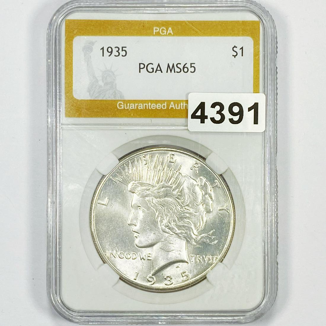 1935 Silver Peace Dollar PGA - MS65 (1 of 2)