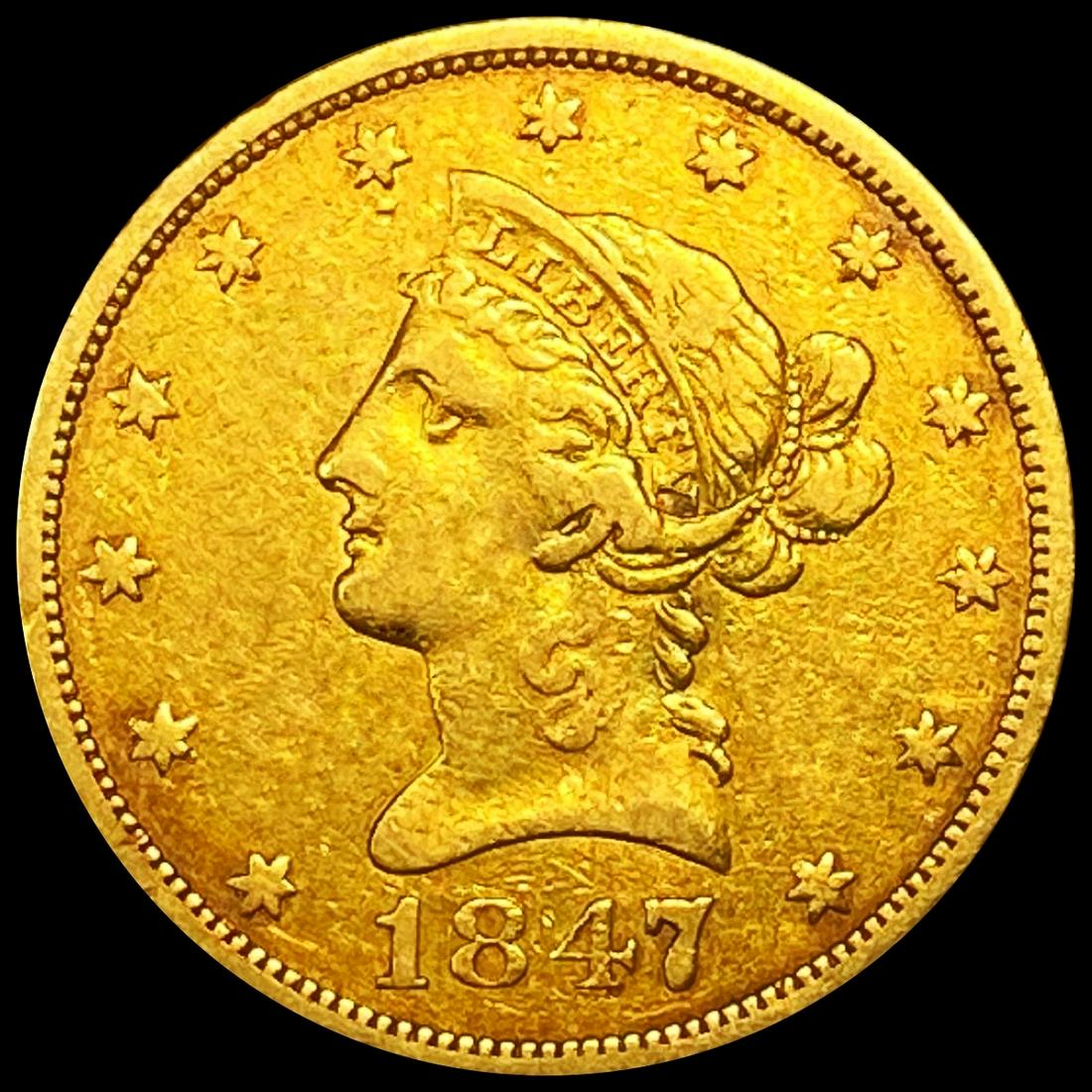 1847 $10 Gold Eagle NEARLY UNCIRCULATED (1 of 2)