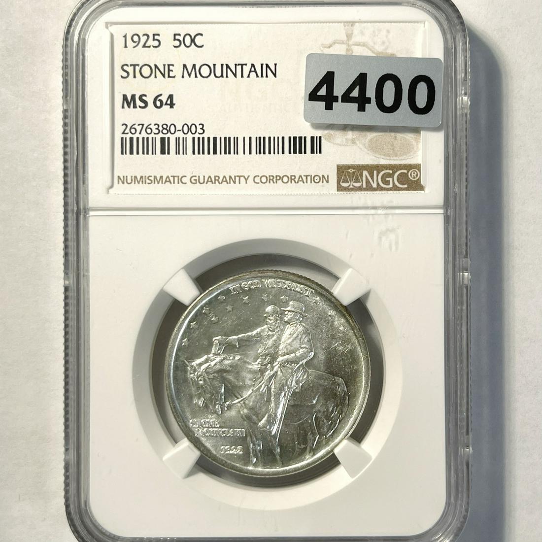 1925 Stone Mountain Half Dollar NGC - MS64 (1 of 2)