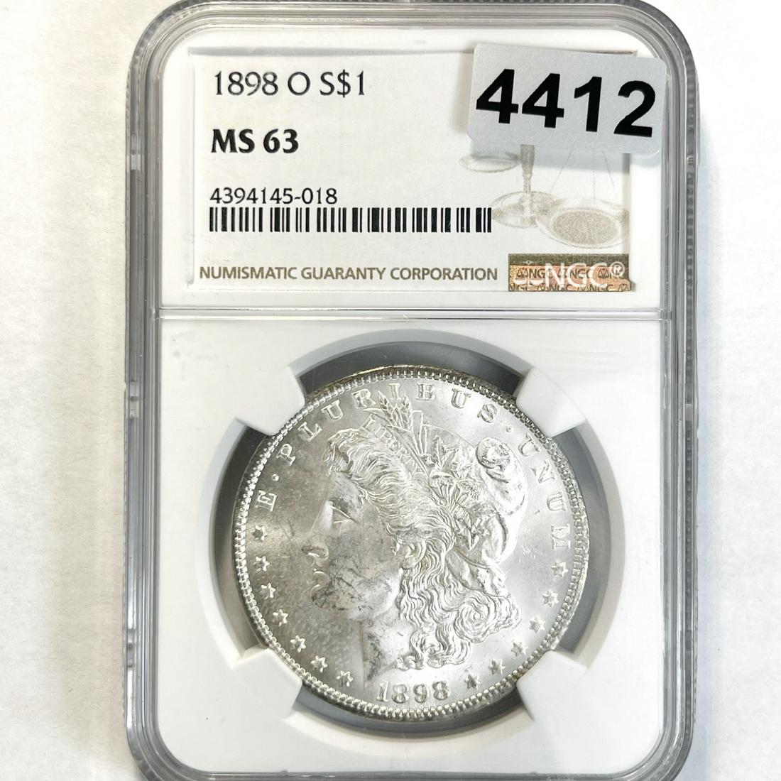 1898-O Morgan Silver Dollar NGC - MS63 (1 of 2)