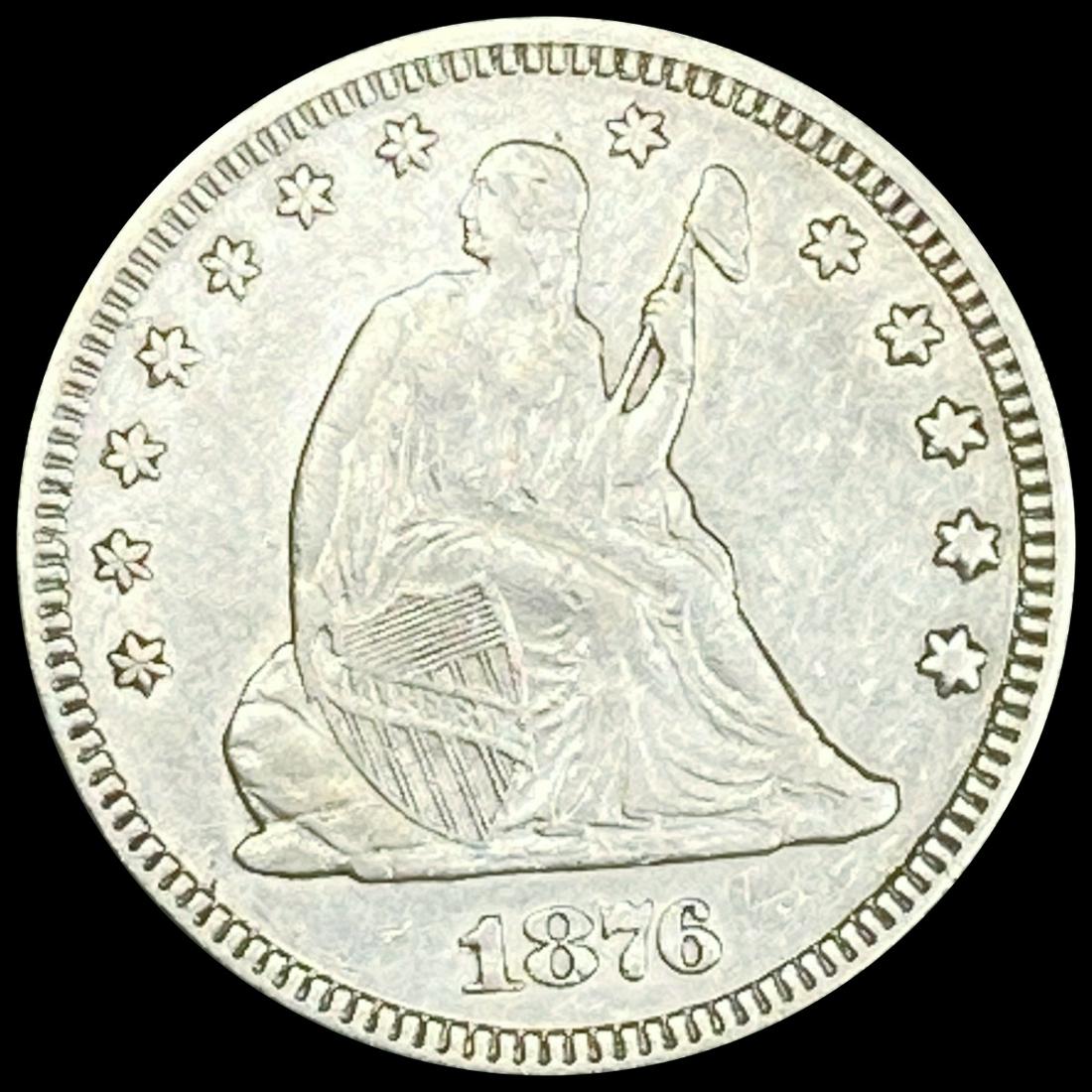 1876 Seated Liberty Quarter CLOSELY UNCIRCULATED (1 of 2)