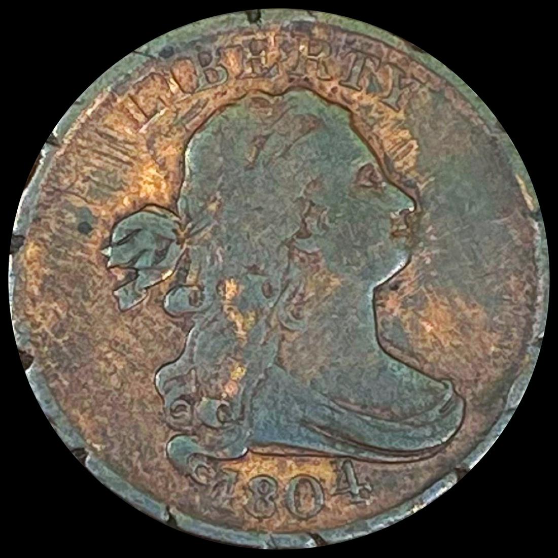 1804 Draped Bust Half Cent NICELY CIRCULATED (1 of 2)