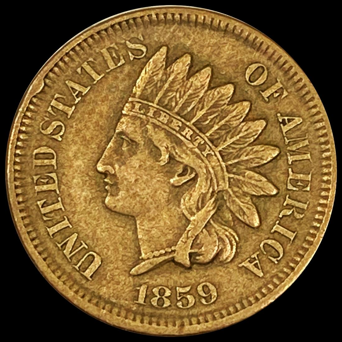 1859 Indian Head Cent CLOSELY UNCIRCULATED (1 of 2)